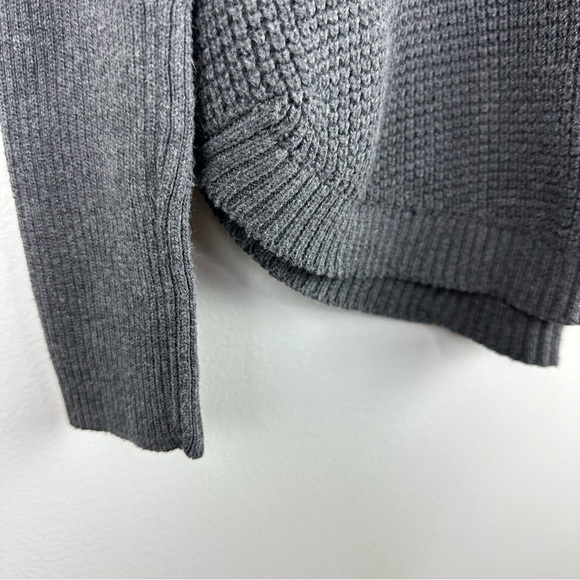 Michael Michael Kors Waffle Knit Turtleneck Pullover Sweater Size Medium Gray - Picture 5 of 8